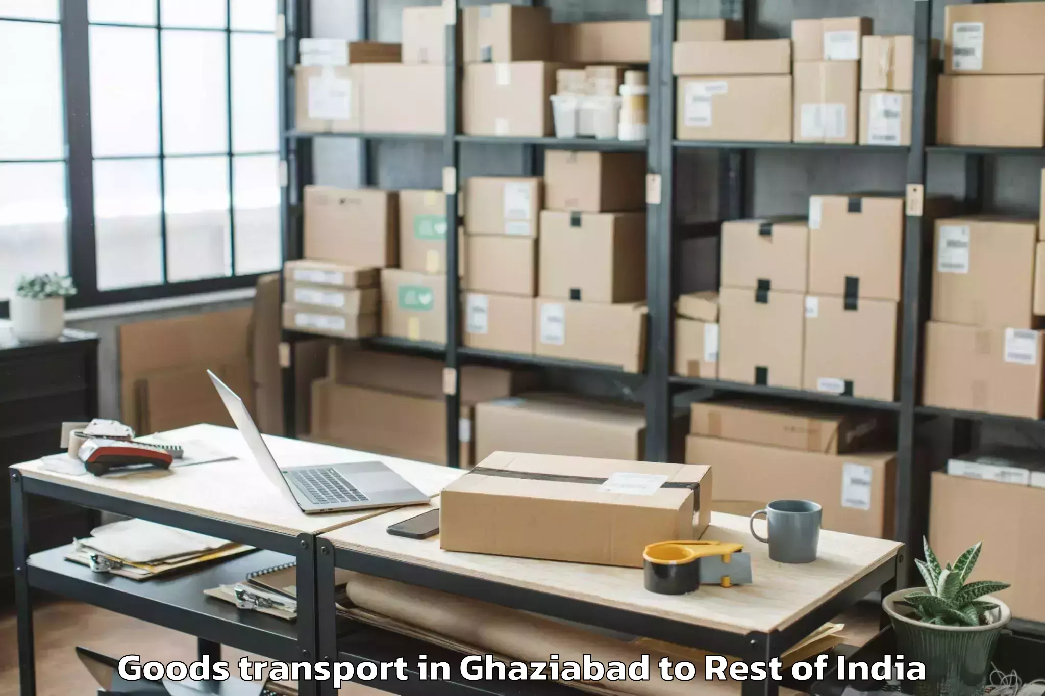 Book Ghaziabad to Alampur P Goods Transport Online